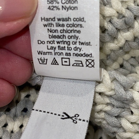 Madewell Women's Cardigan Size S Gray & White Short Sleeve Front Pockets - Picture 10 of 10